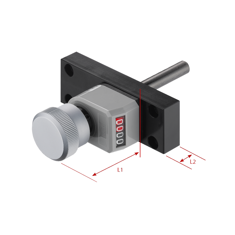 Vernier avec compteur horizontal